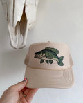 BEDAZZLED BASS CAP: SAND