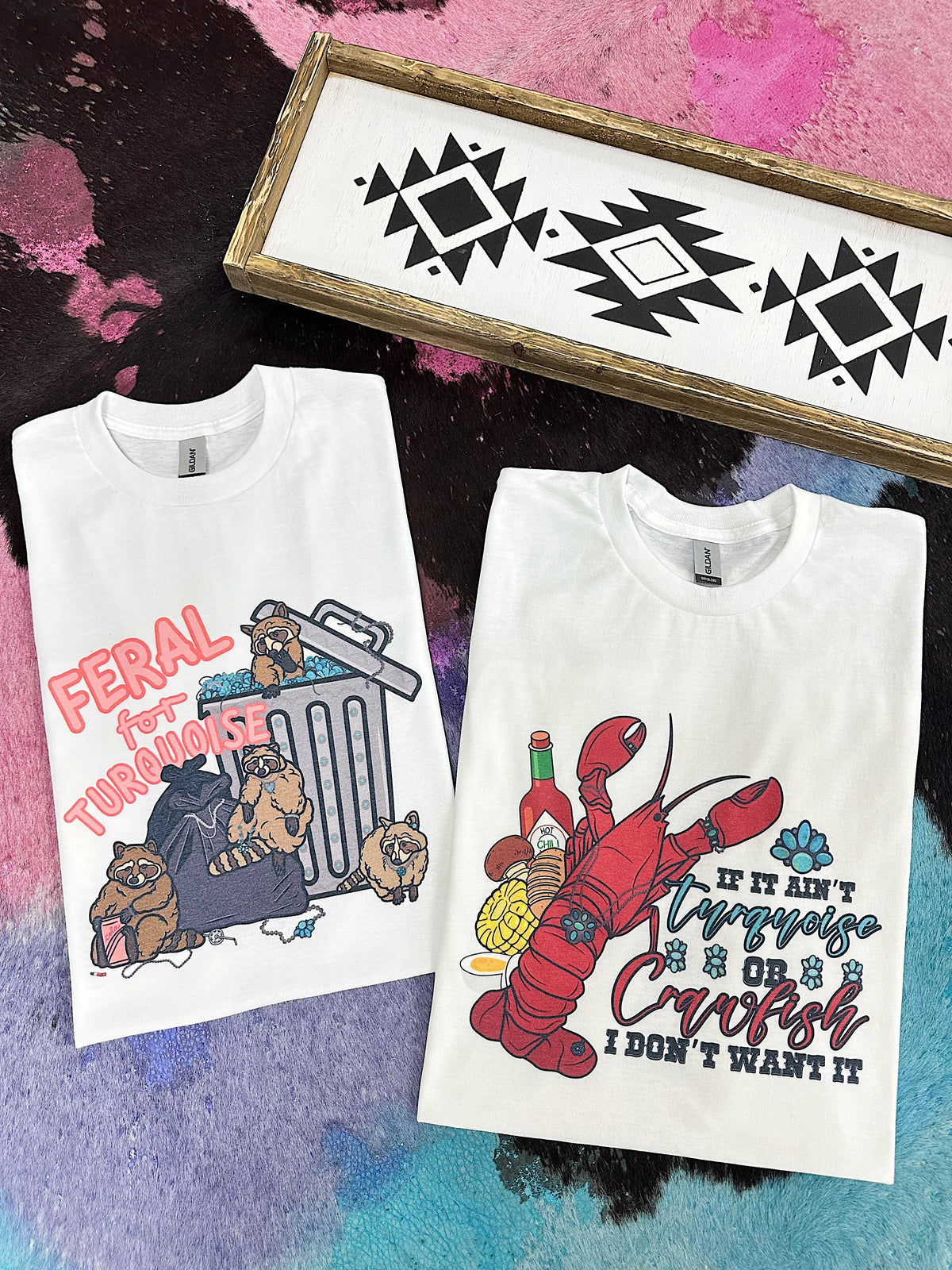 Feral for Turquoise TEE or CREWNECK
