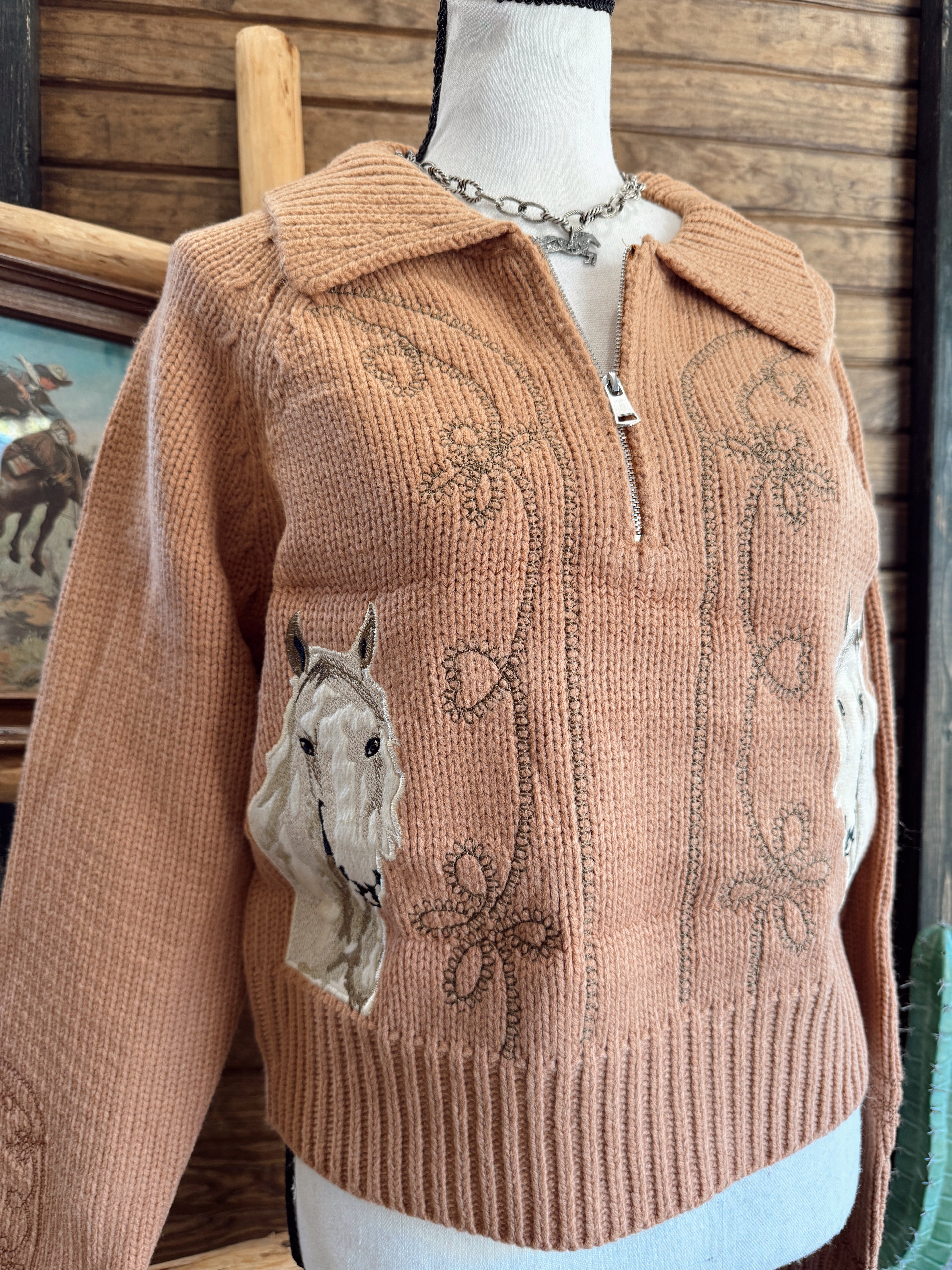 The Western Embroidered Zip Up