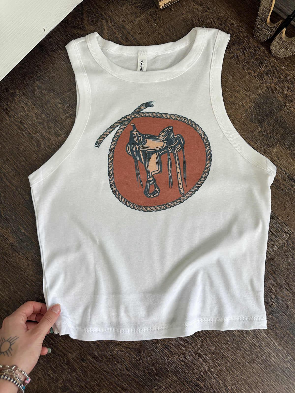 Saddle Up Cropped Tank