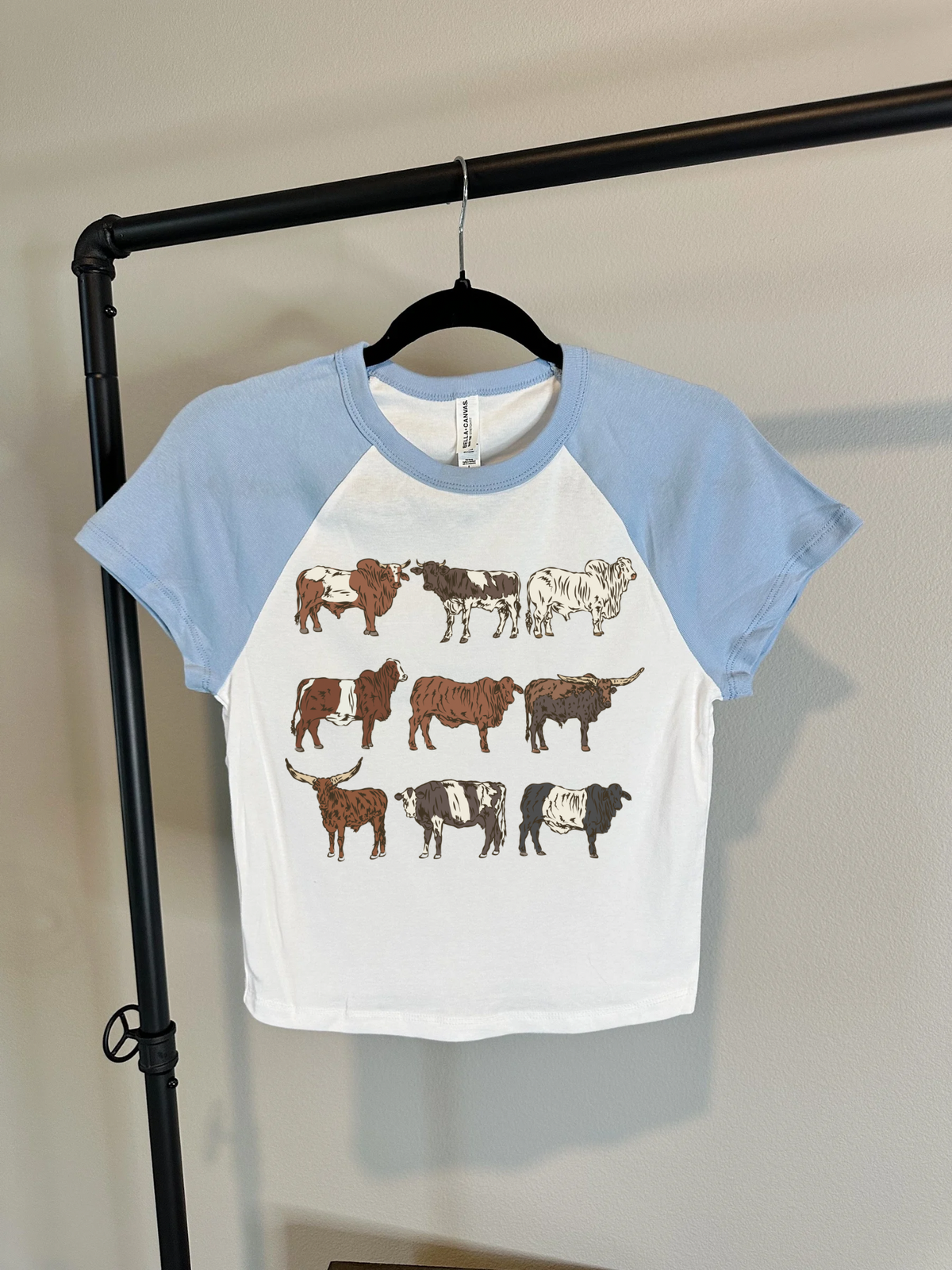 Cattle Collage Baby Tee