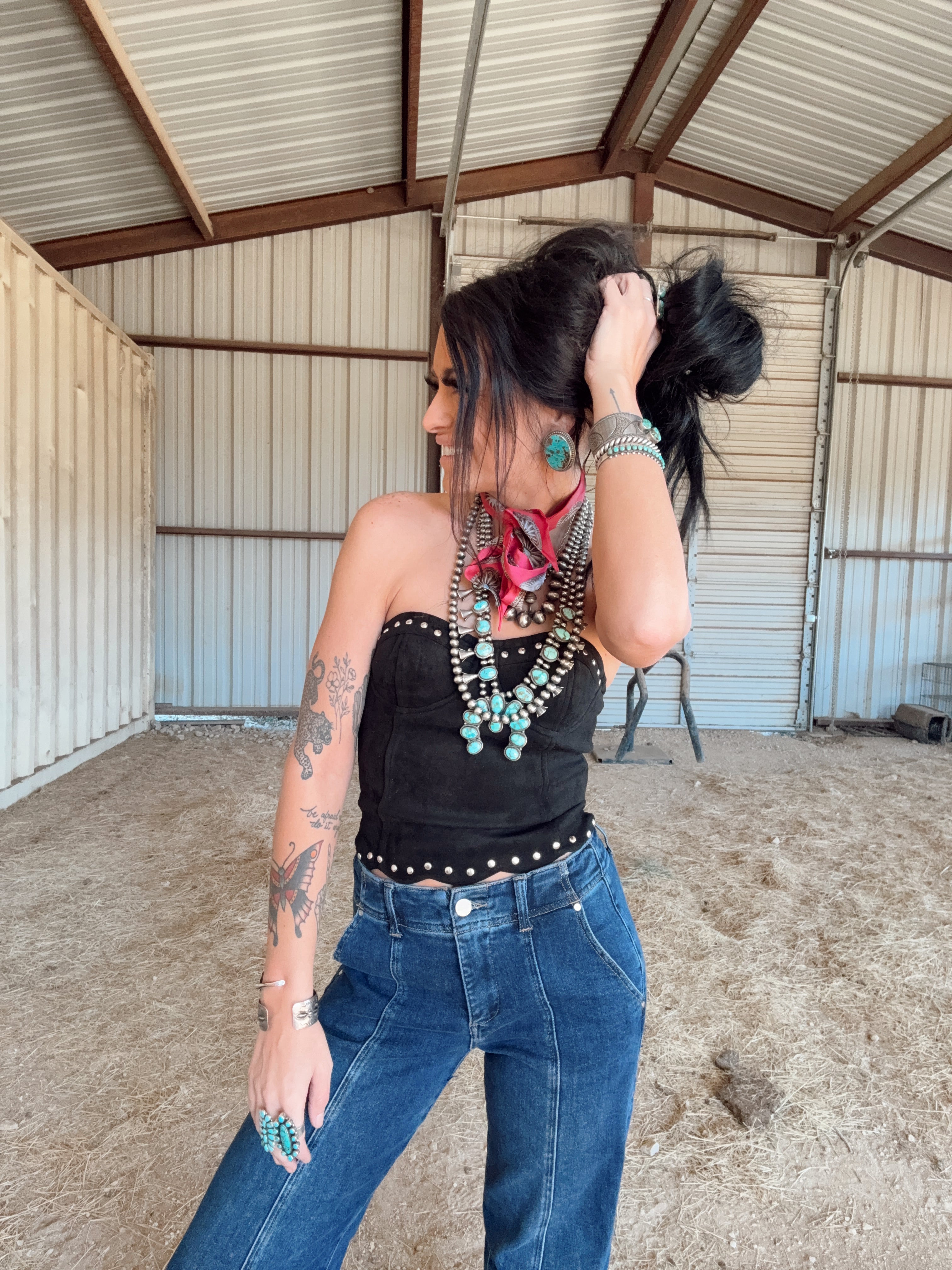 The Suede Top