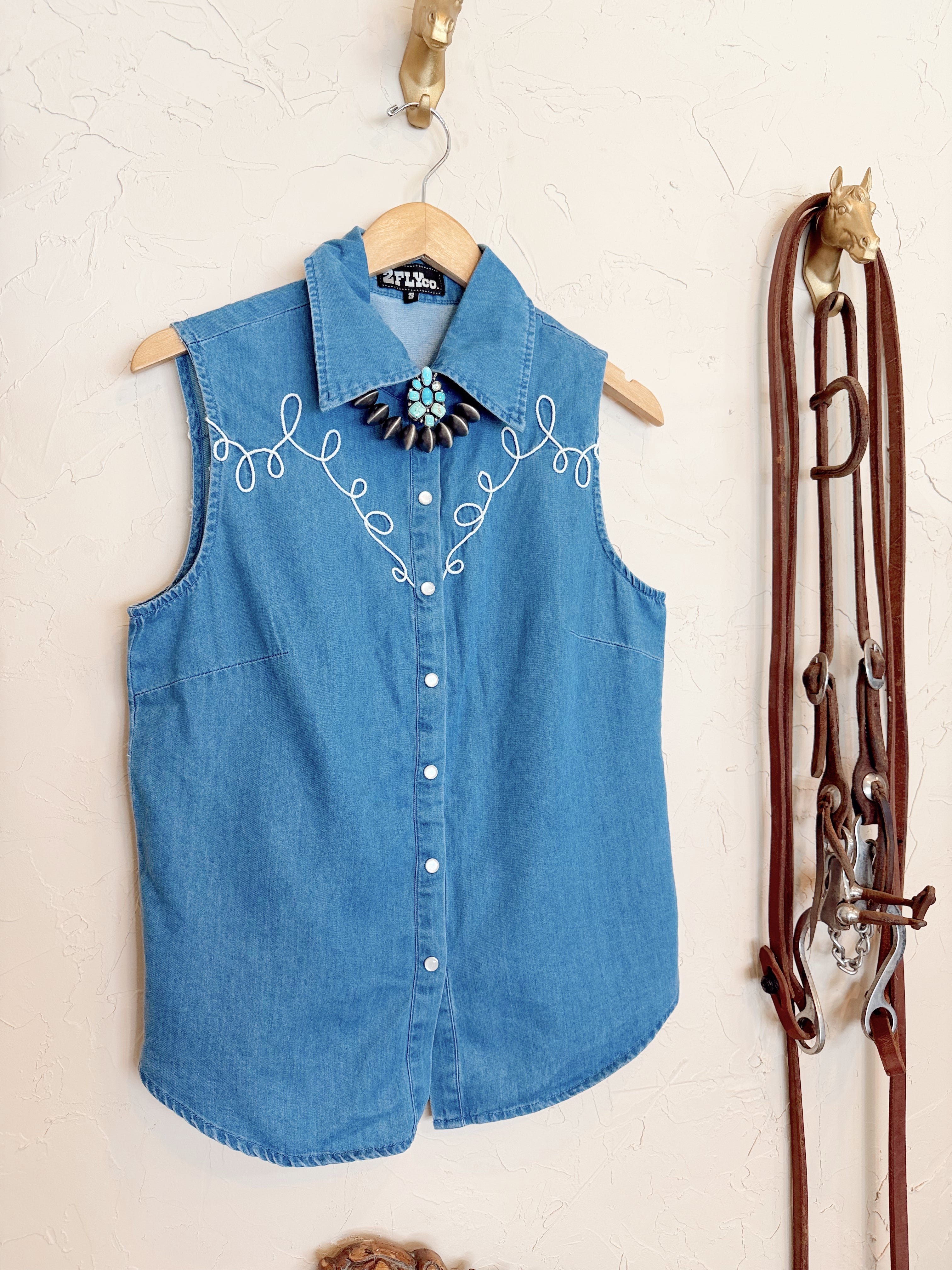 The Dallas Days Denim Top