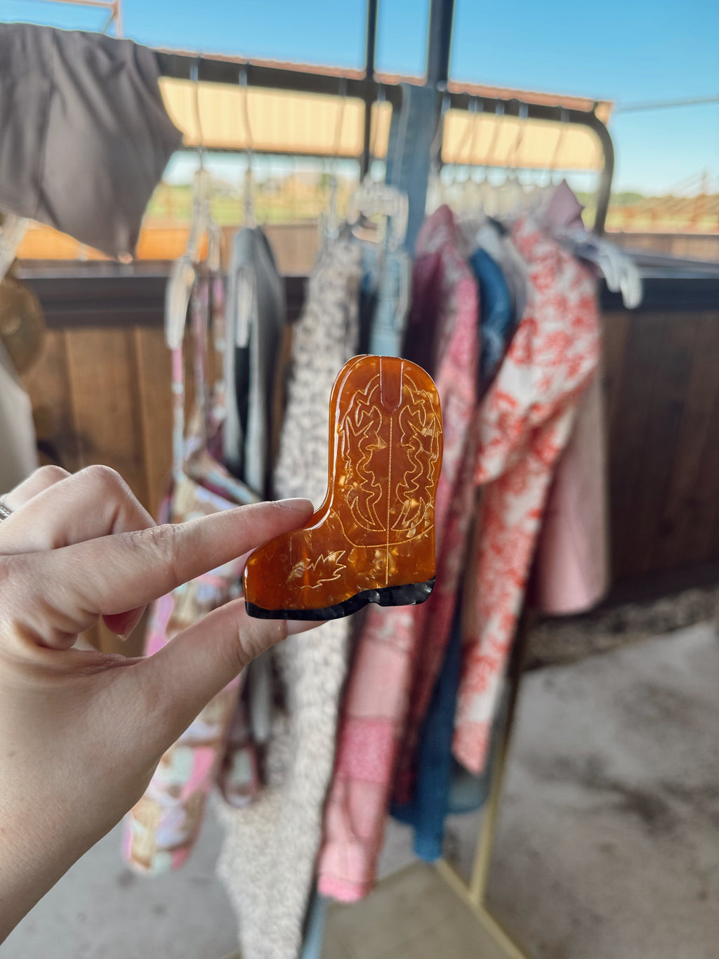 The Cowboy Boot Hair Clip