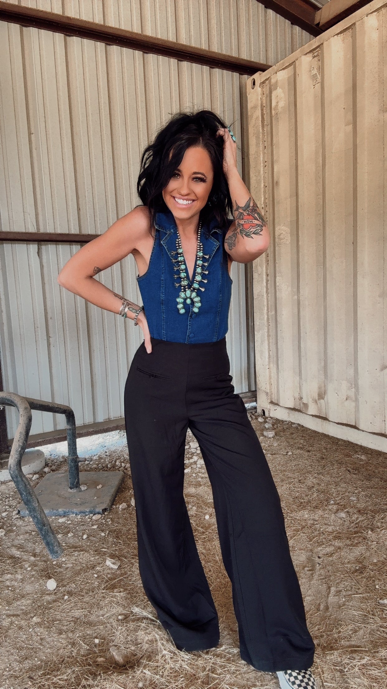The Denim Bodysuit
