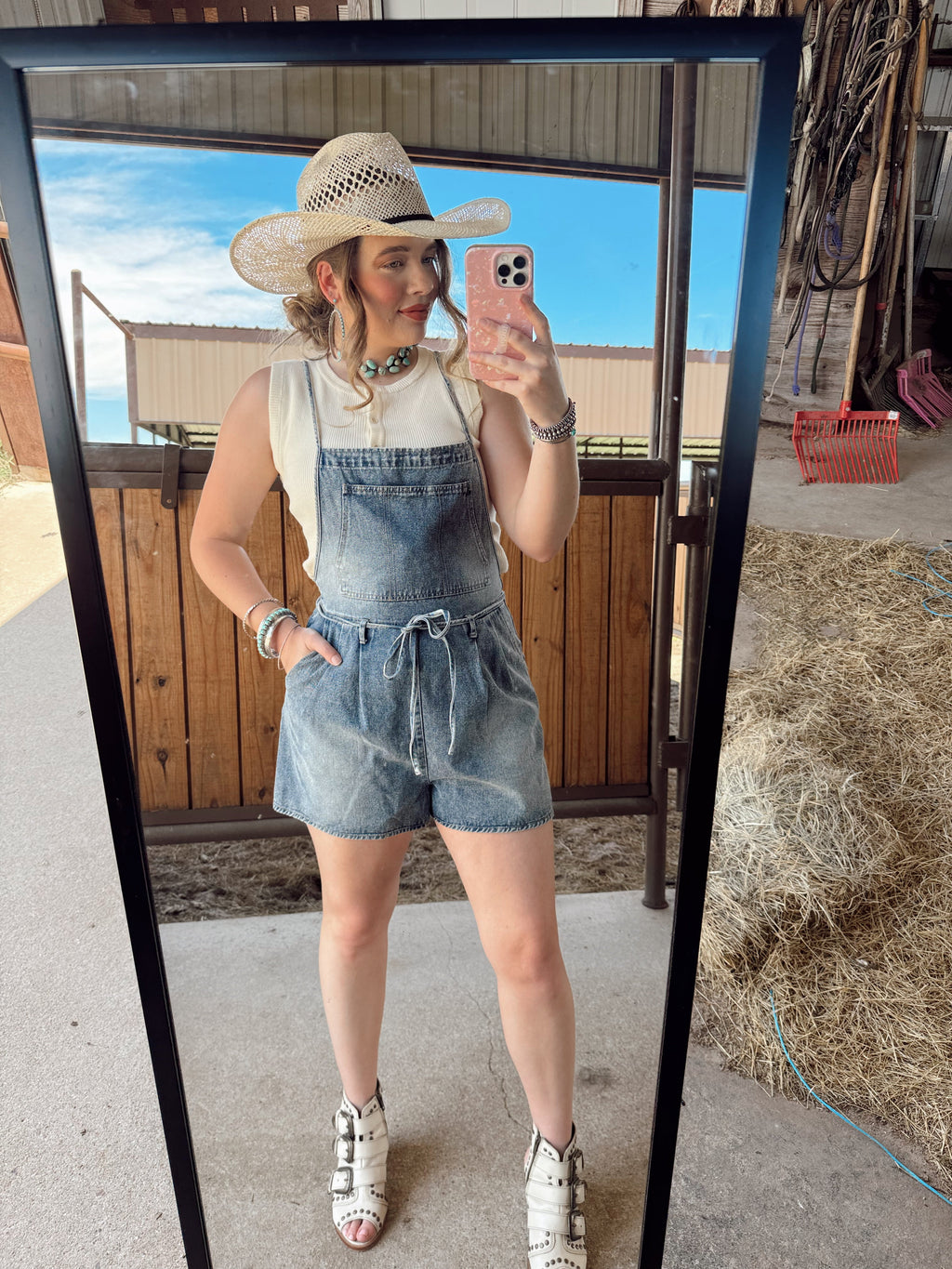 The Durango Denim Romper EXTRA SMALL