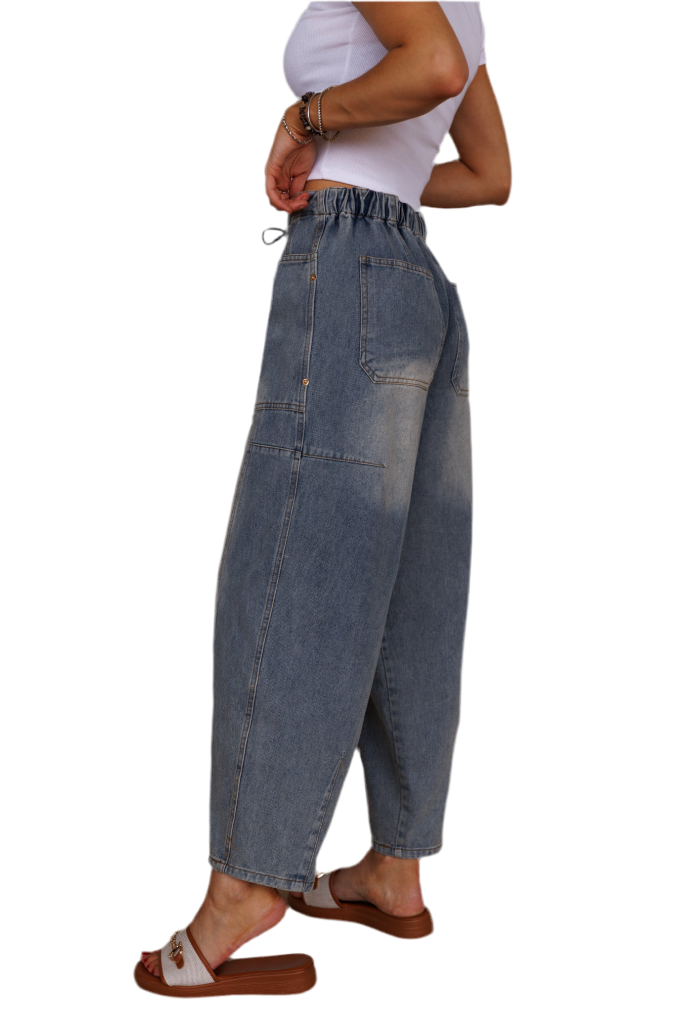 The Sariah Barrel Jean