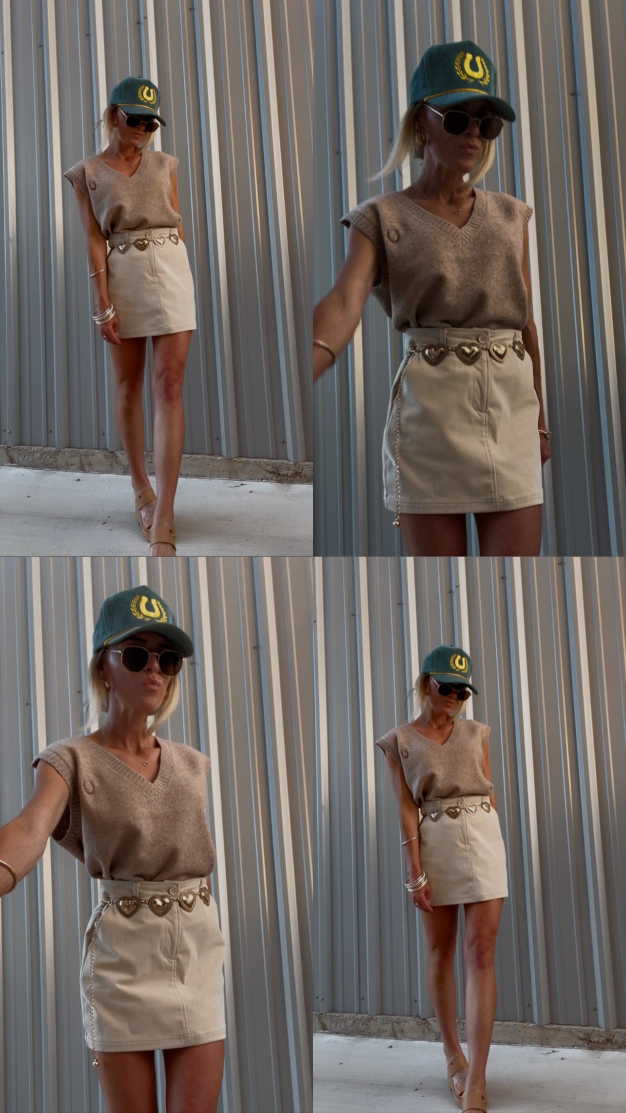 SALE The Lorelei Mini Skirt in Cream