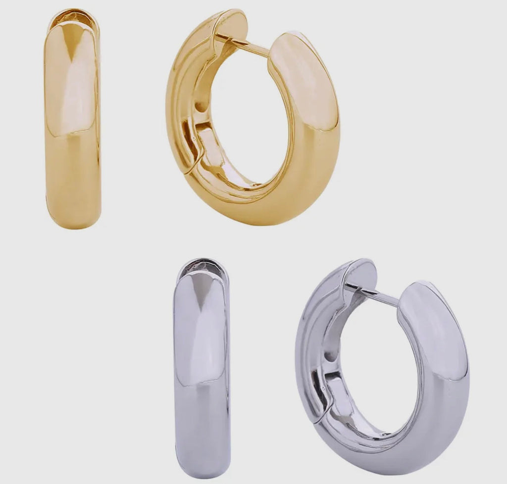 The Chunky Hoop Earrings {GOLD + SILVER}
