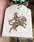 Retro Cowboy Jaguar Tee or Crewneck