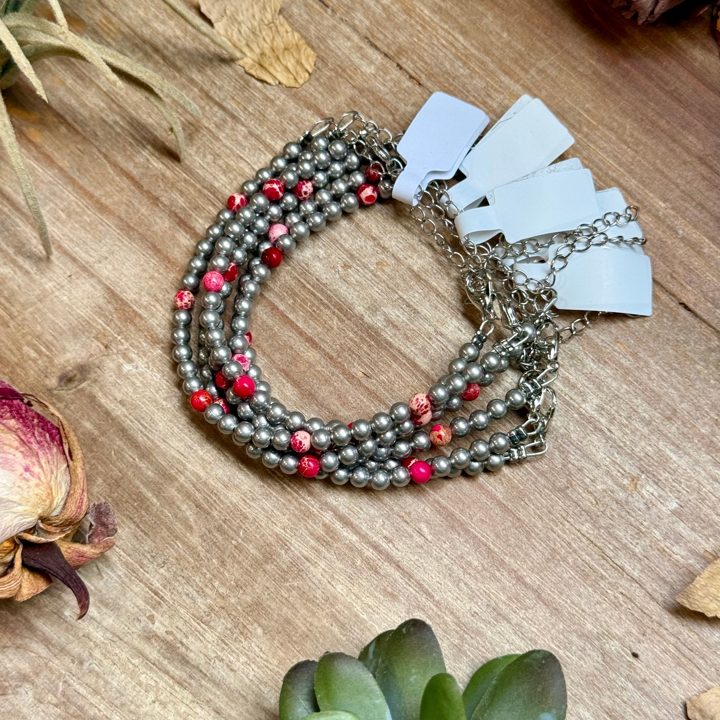 Silver plated bracelets