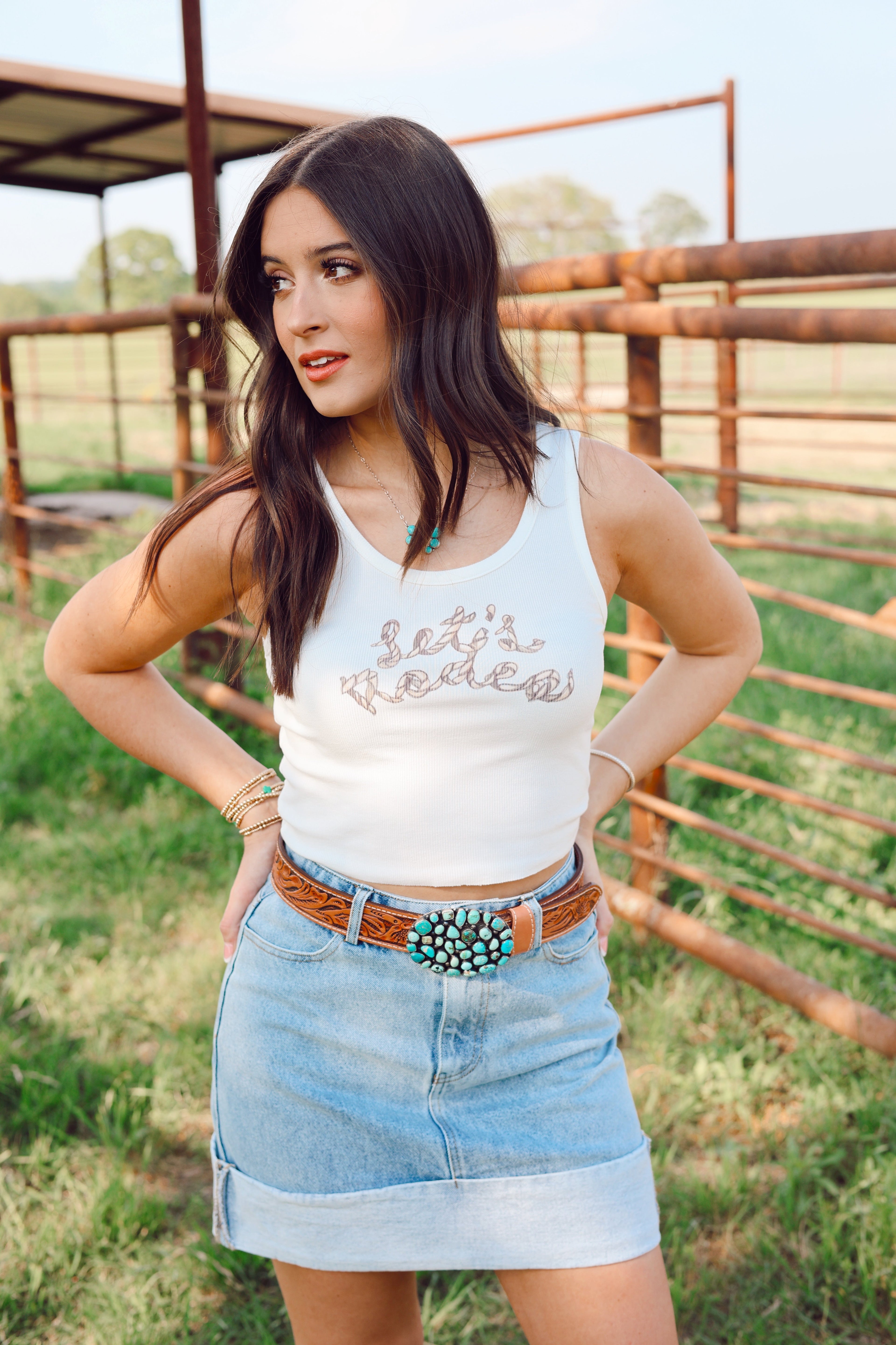 The Let's Rodeo Tank-EXTRA SMALL