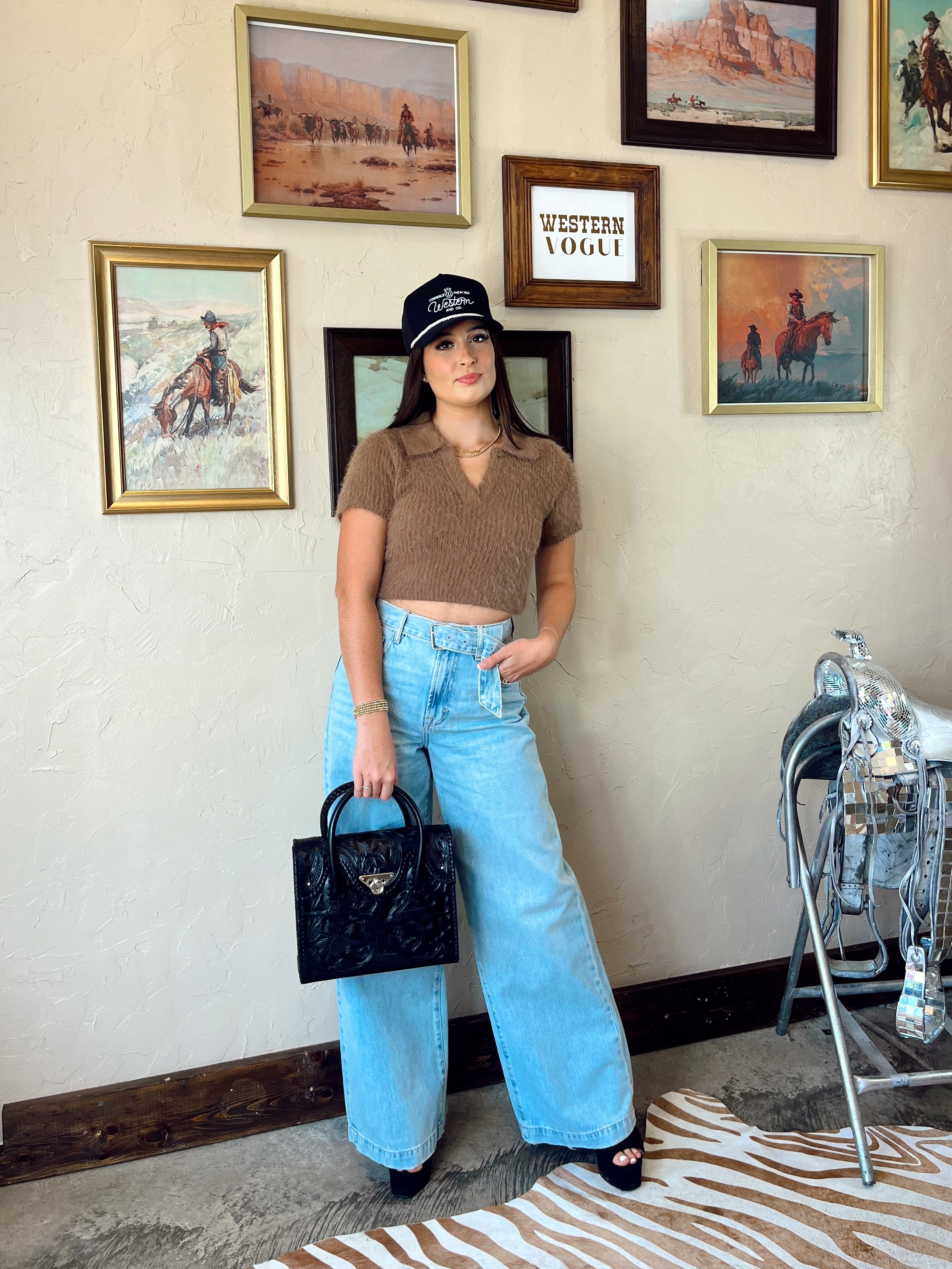 The Bray Top in Mocha