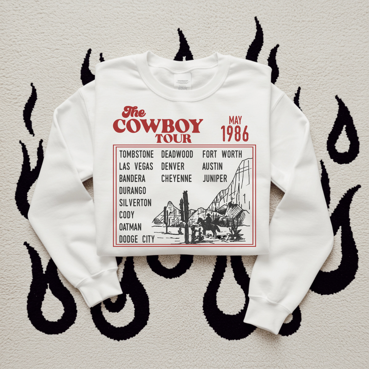 Cowboy Tour TEE or CREWNECK
