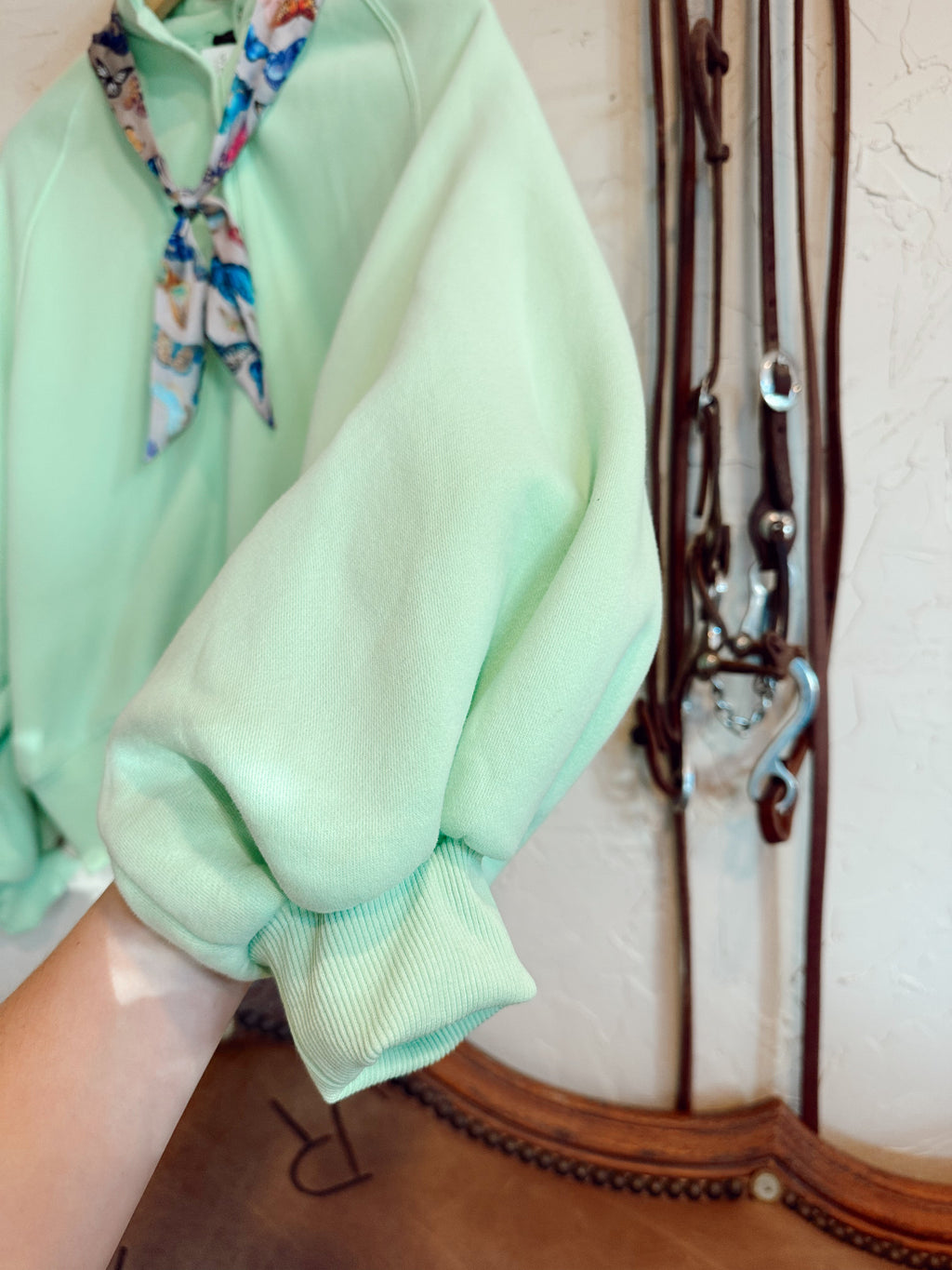 The Piper Sweatshirt in Apple Green