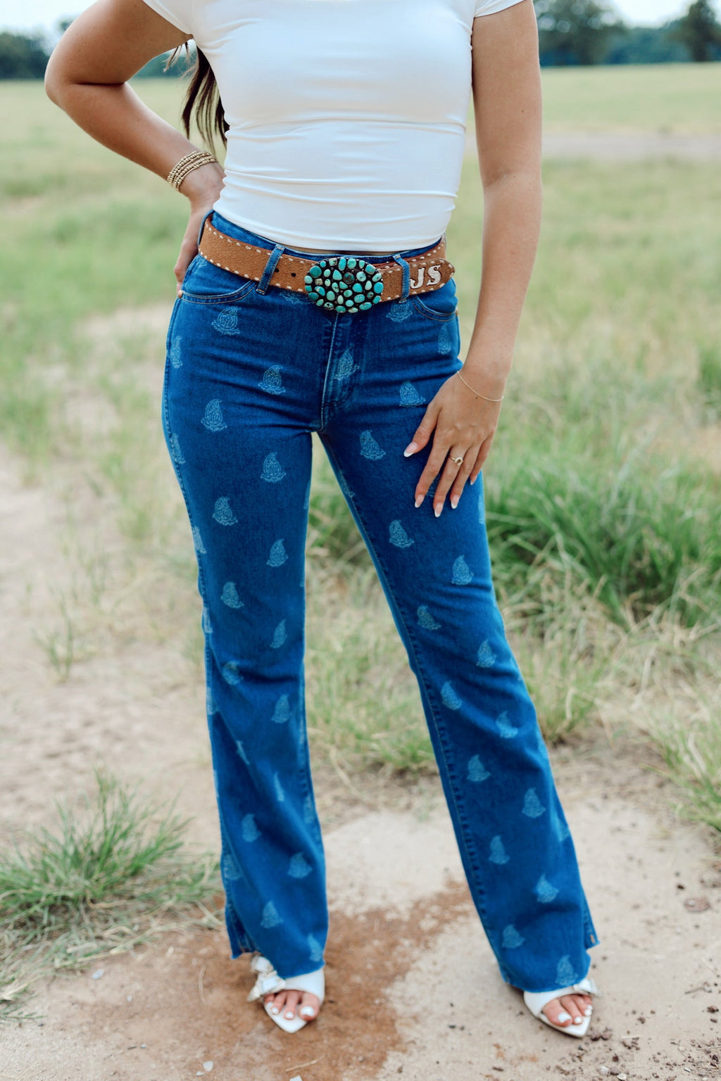 The Wrangler Westward Paisley Bootcut Jeans