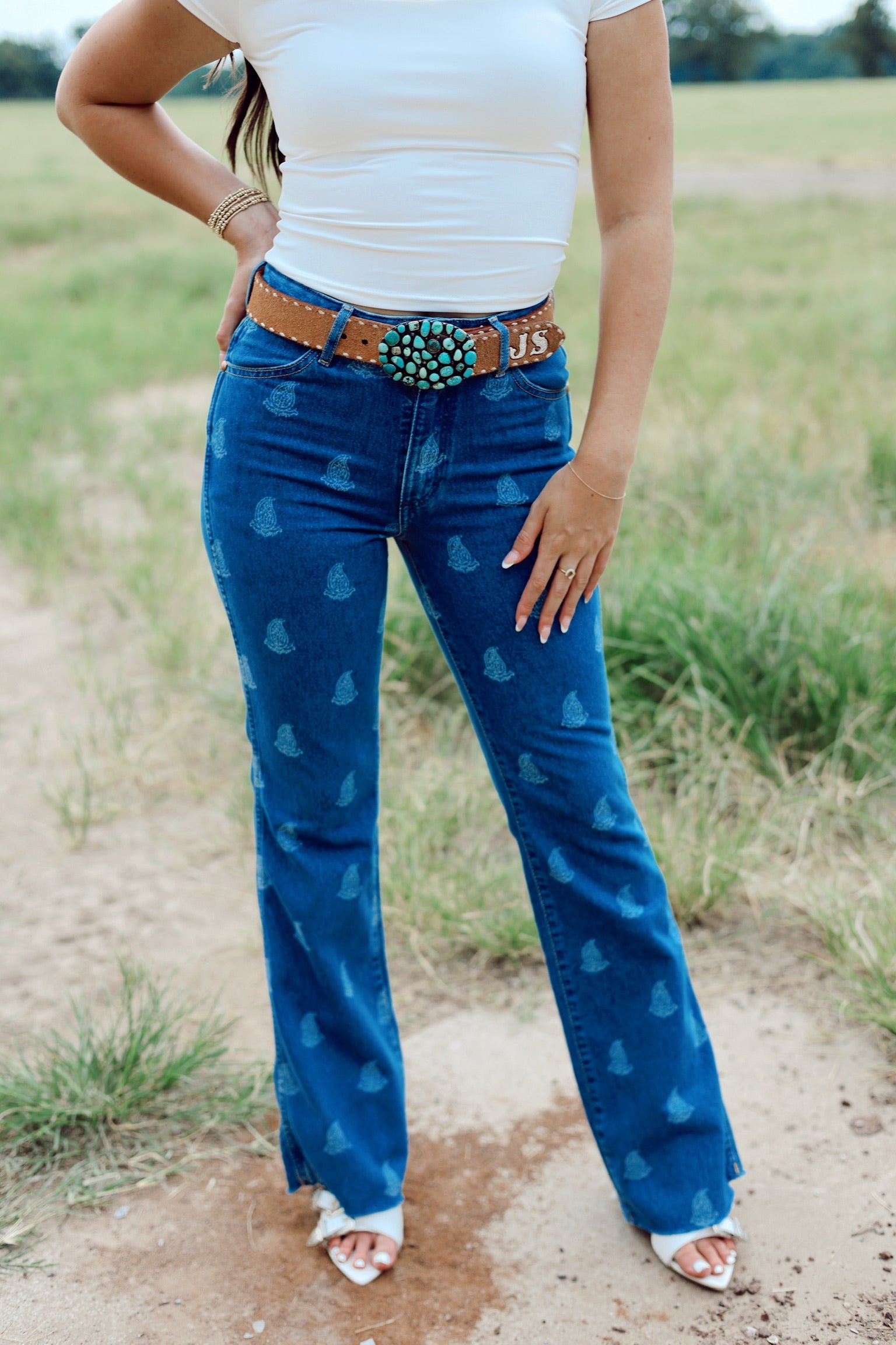 The Wrangler Westward Paisley Bootcut Jeans