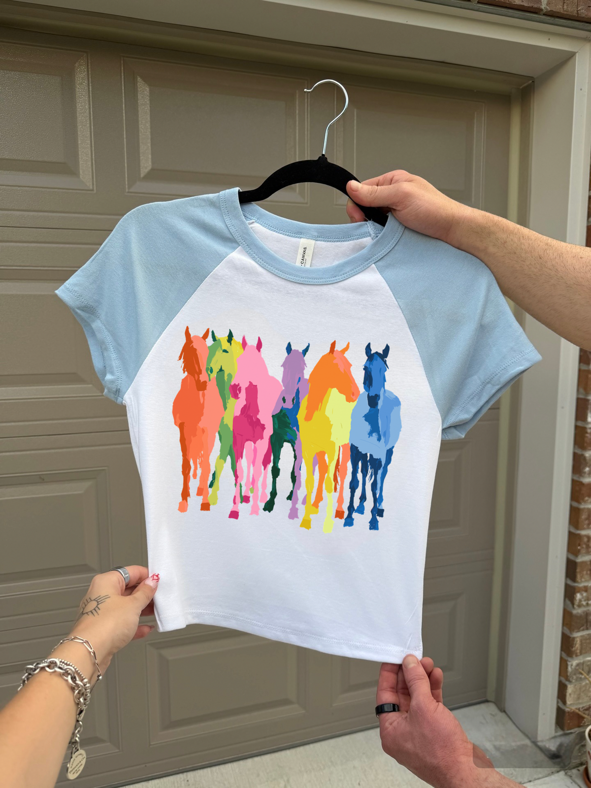 Neon Horses Baby Tee