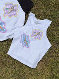 Gingham Mallards Cropped Tank