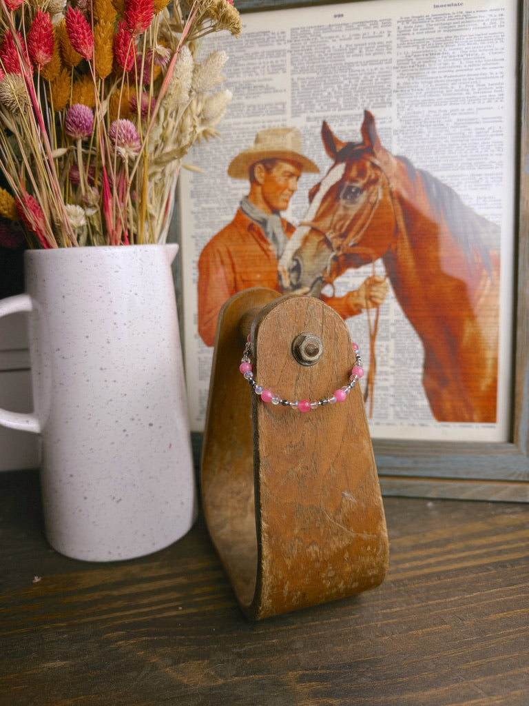 THE PINK QIARTZ BRACELET