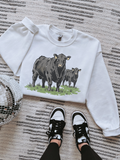 Angus Cow TEE or CREWNECK