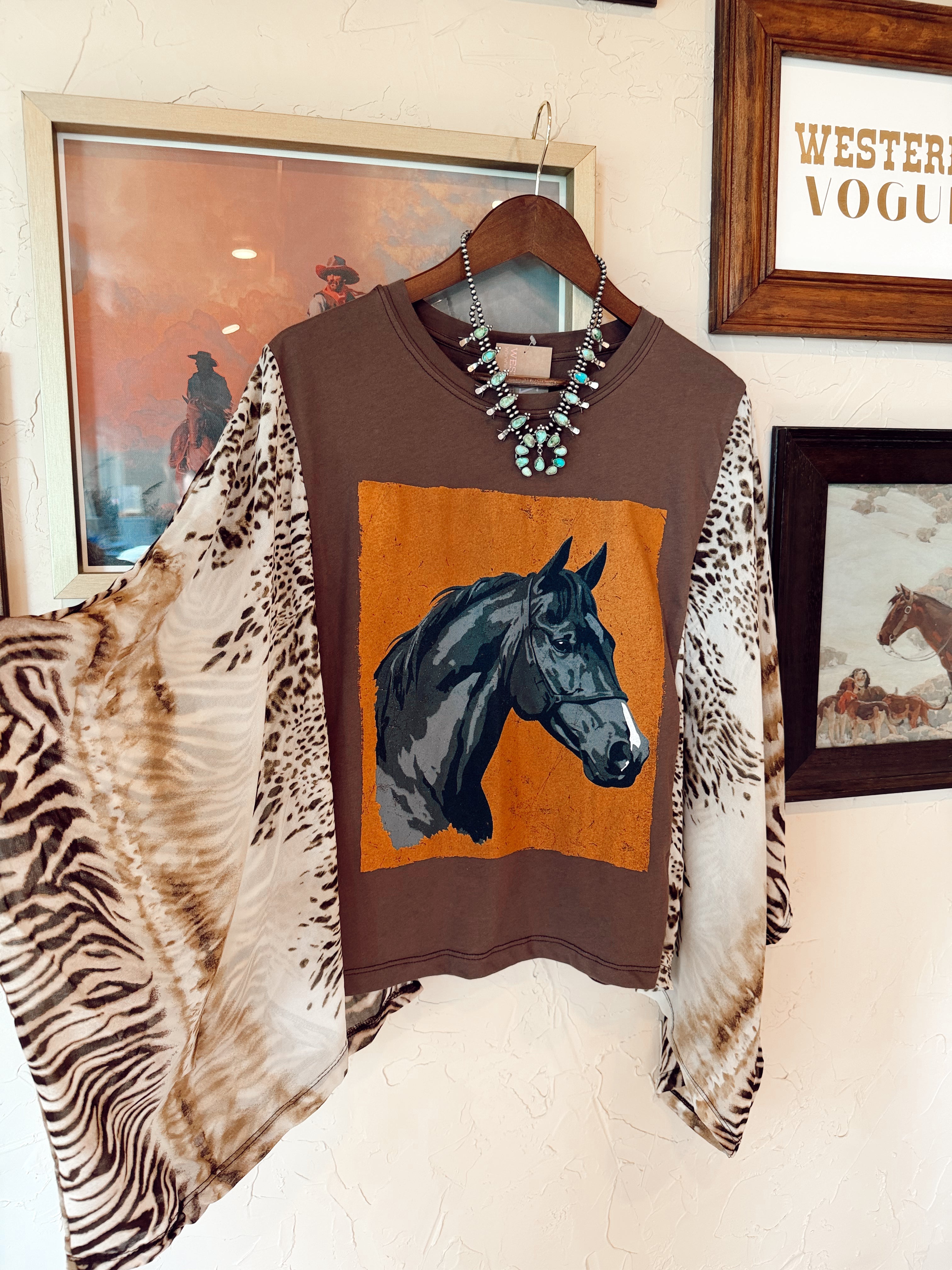 The Langley Animal Print Top