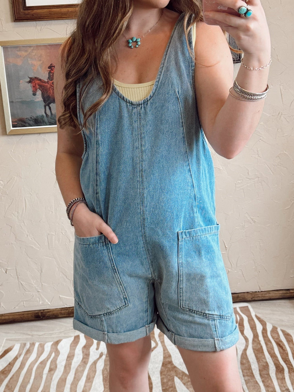 The Danvers Denim Romper