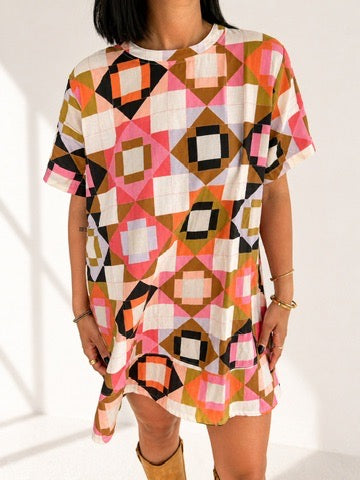 Patch Perfect T - Shirt Dress