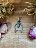 Naja Pendant with Turquoise – Sterling Silver