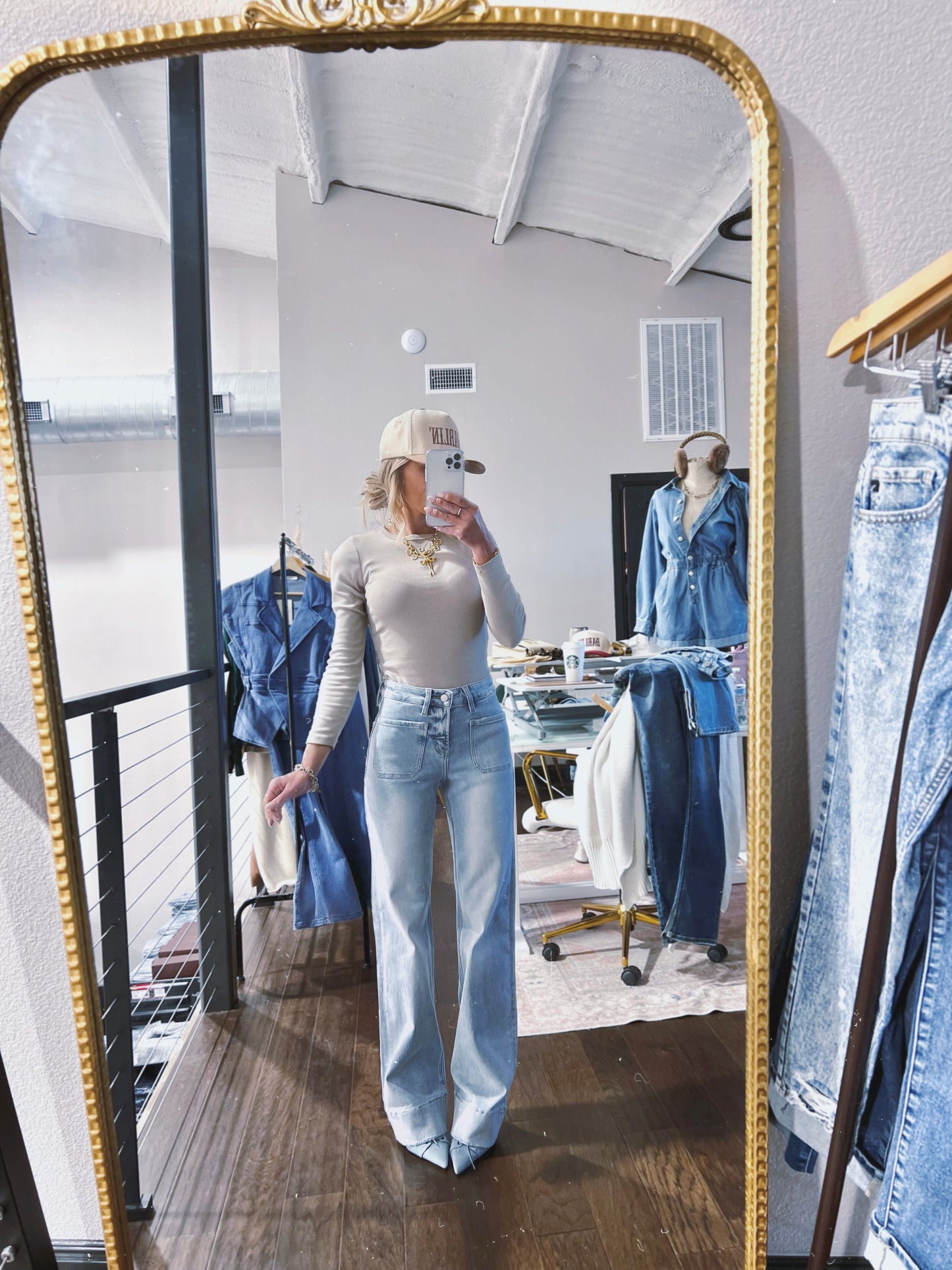The Ivy Wide Cuff Trouser Jean