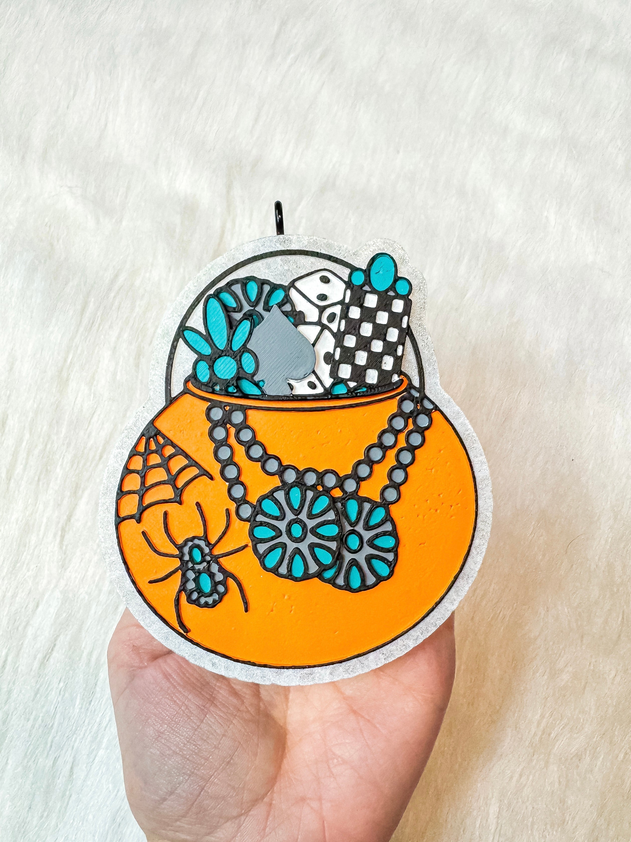 Turquoise Pumpkin Pail Freshie
