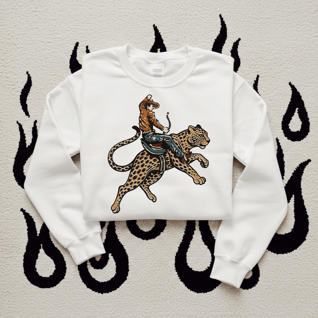 Cowboy Jaguar TEE or CREWNECK