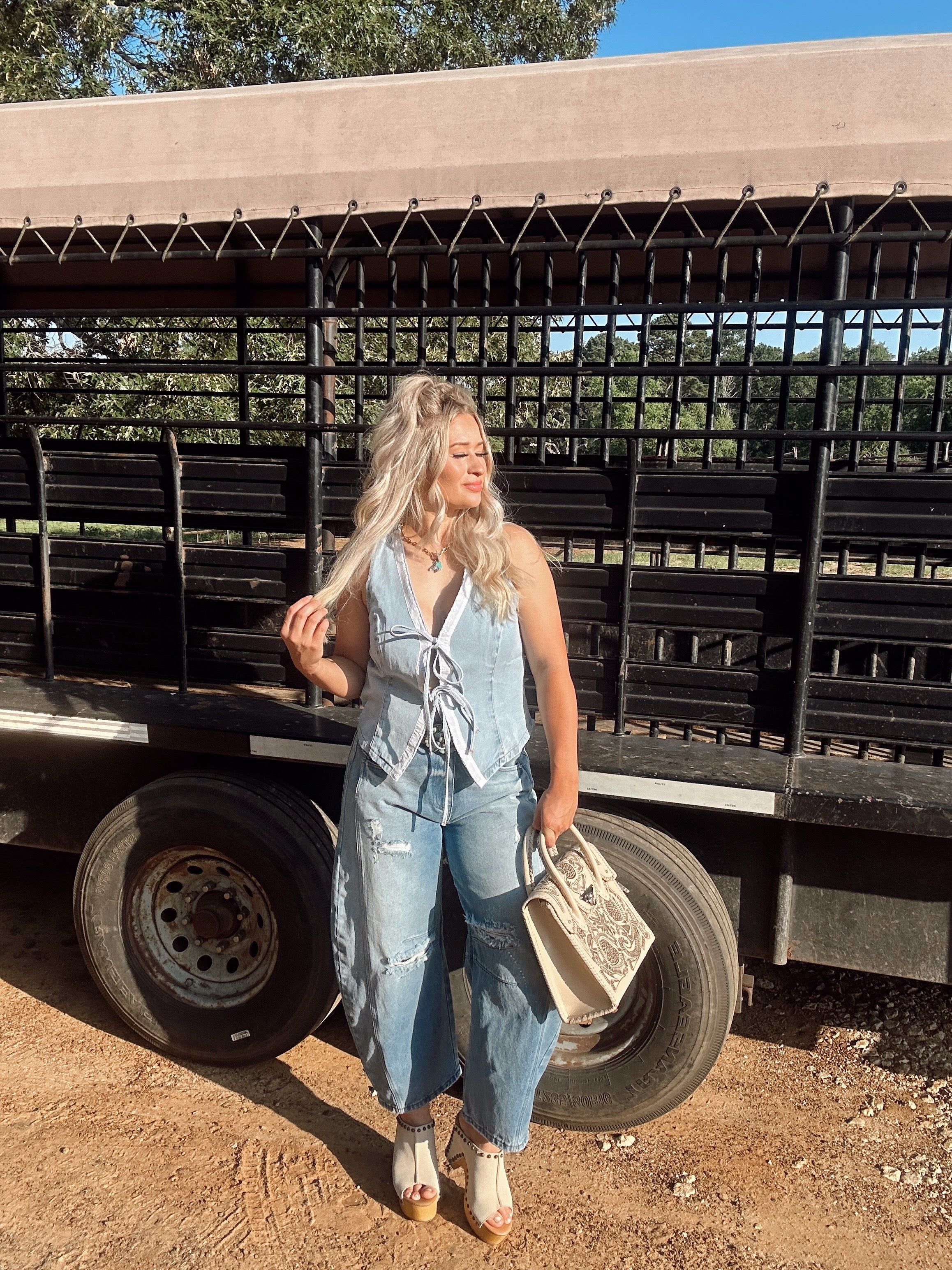 The Dolly Tie Top