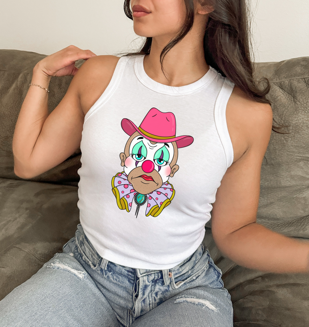 Rodeo Clown Cropped Tank