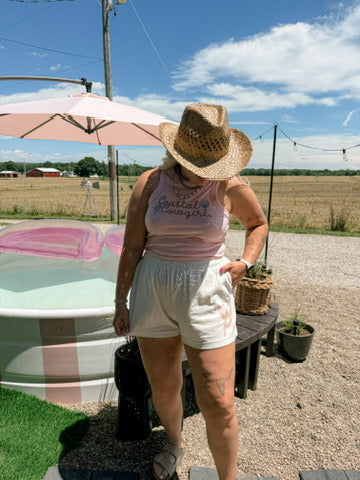 WA COASTAL COWGIRL BABY TANK: PINK
