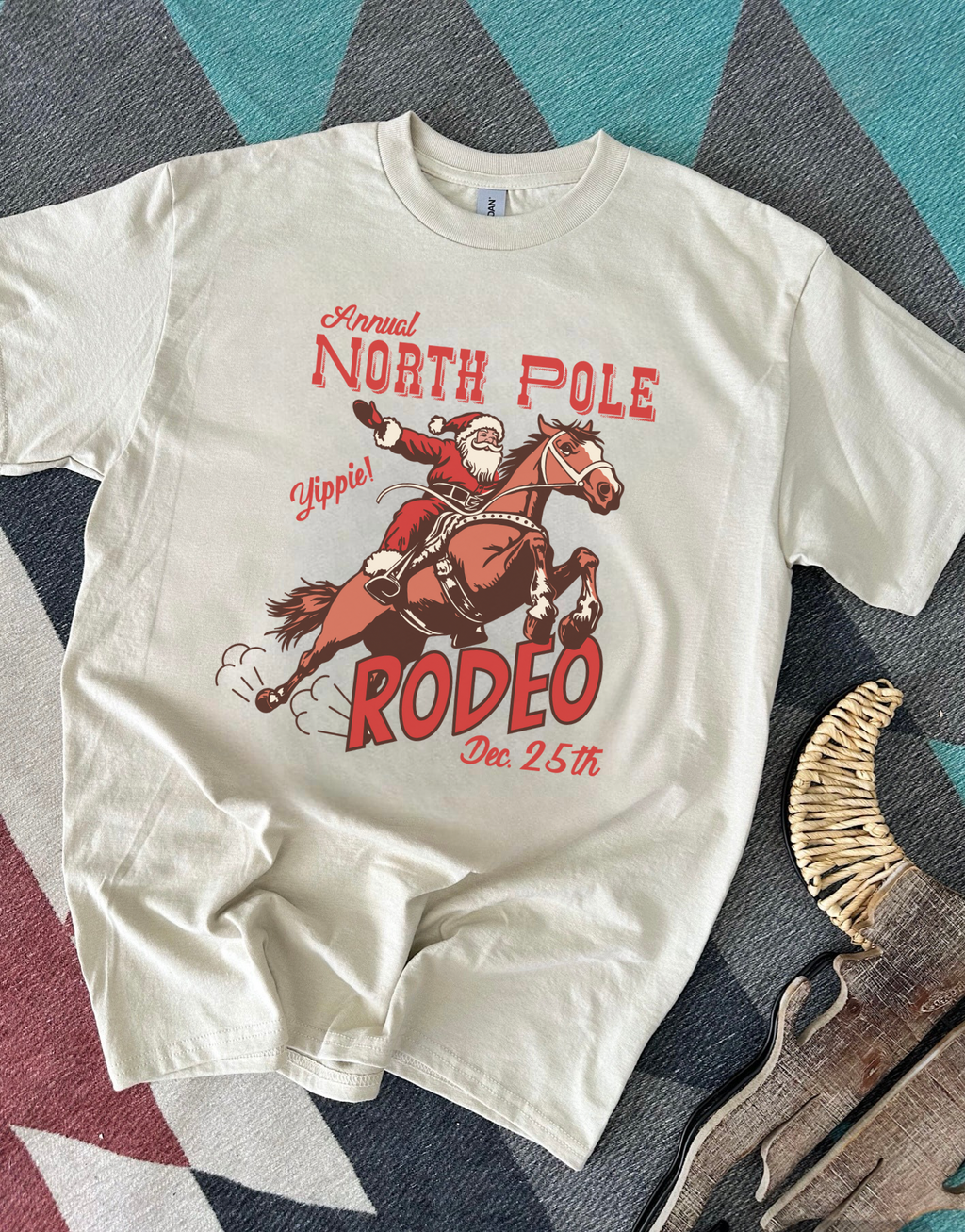 North Pole Rodeo Tee or Crewneck