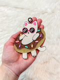 Donut Cat Floatie Freshie
