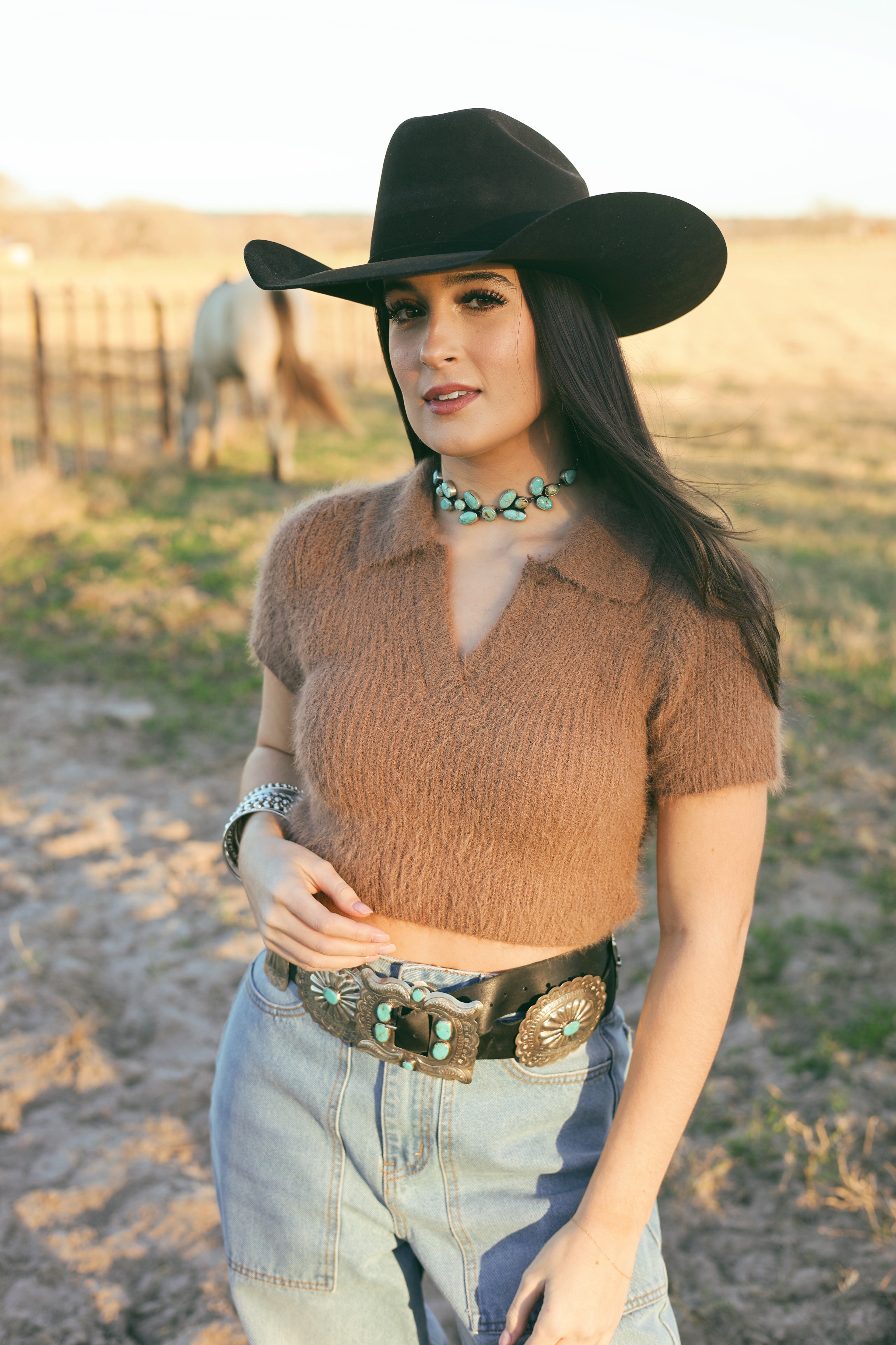 The Bray Top in Mocha