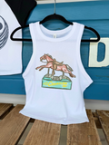 Carnival Cowgirl Cropped Tank