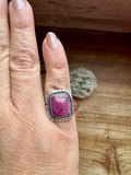Ring - Size 5 1/2 -Red Spiny & Sterling Silver