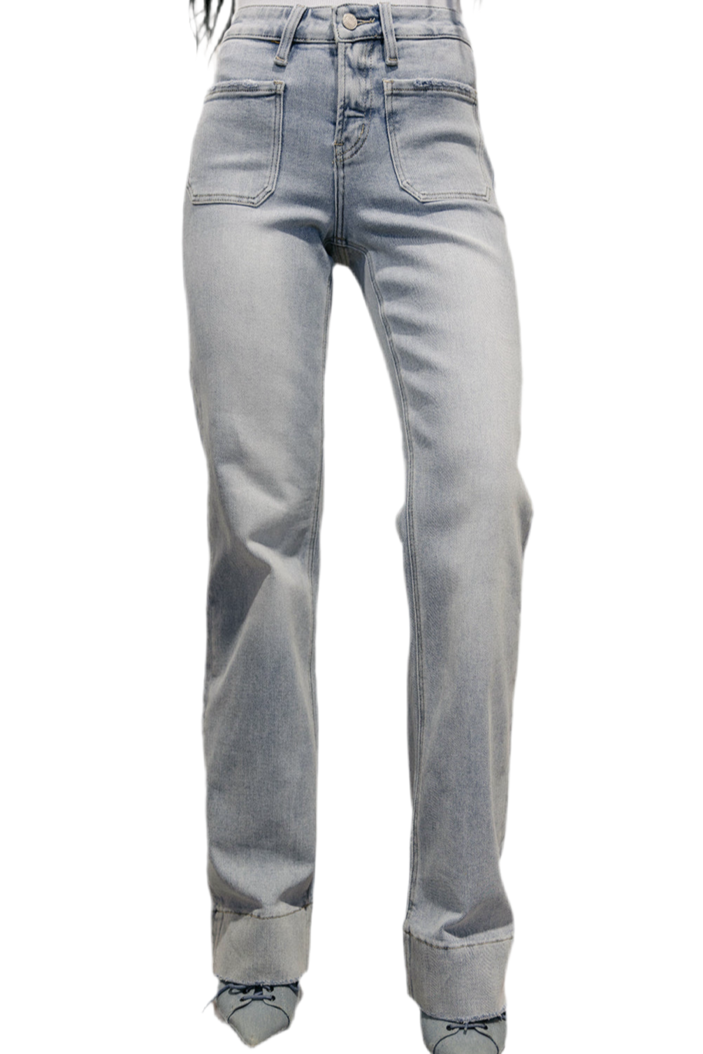 The Ivy Wide Cuff Trouser Jean