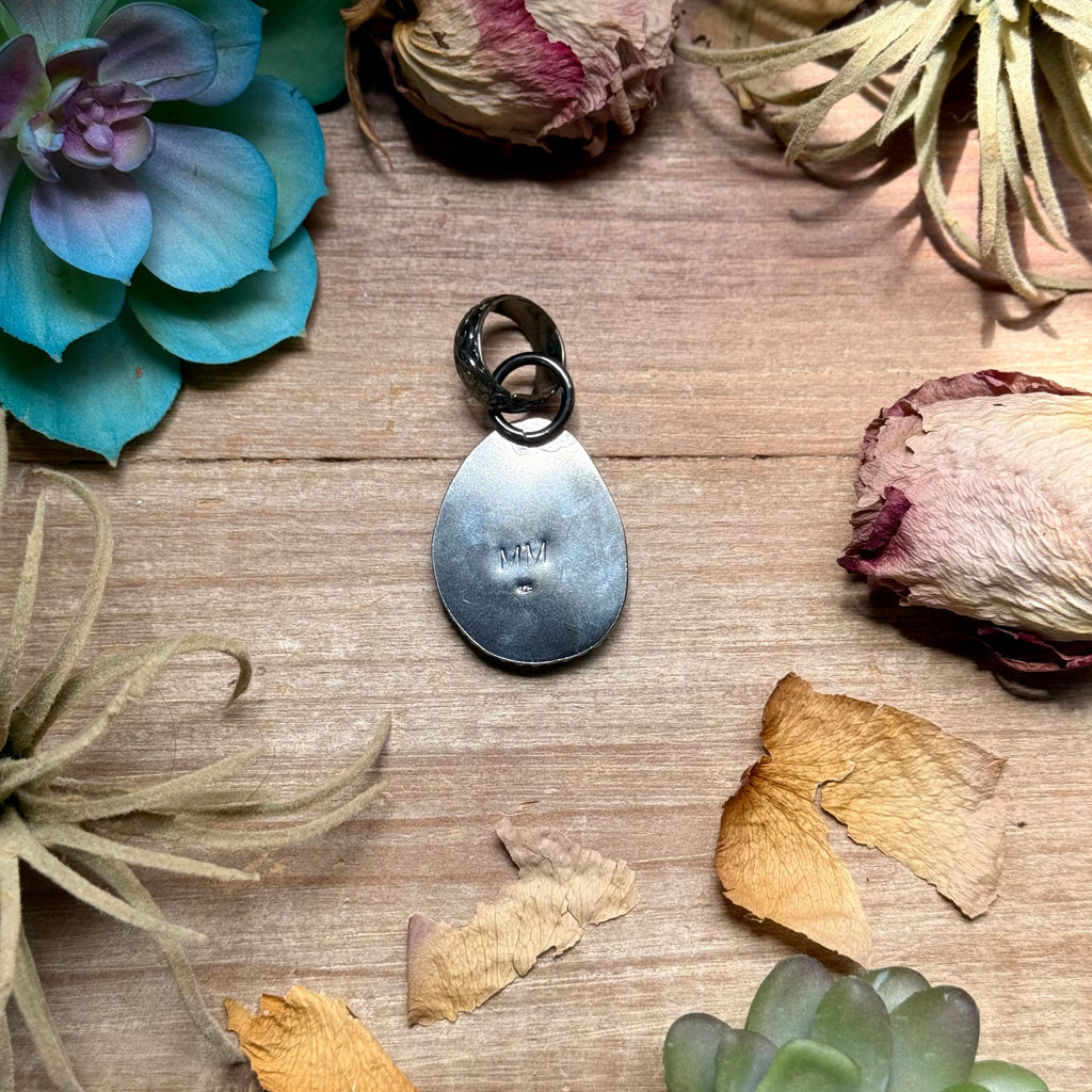 MJ Turquoise Pendant – Sterling Silver