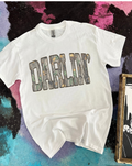 Camo Darlin’ Tee or Crewneck