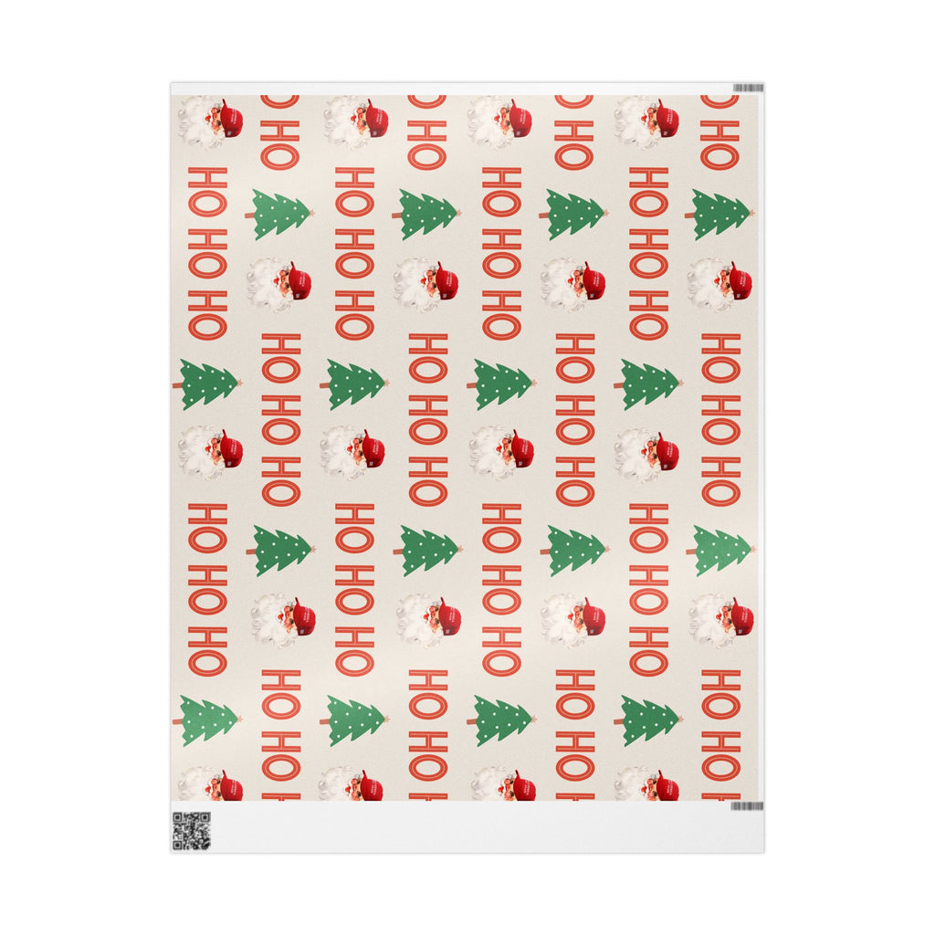 Christmas 'HO HO HO' Trump Wrapping Paper Roll — Festive Holiday Gift Wrap