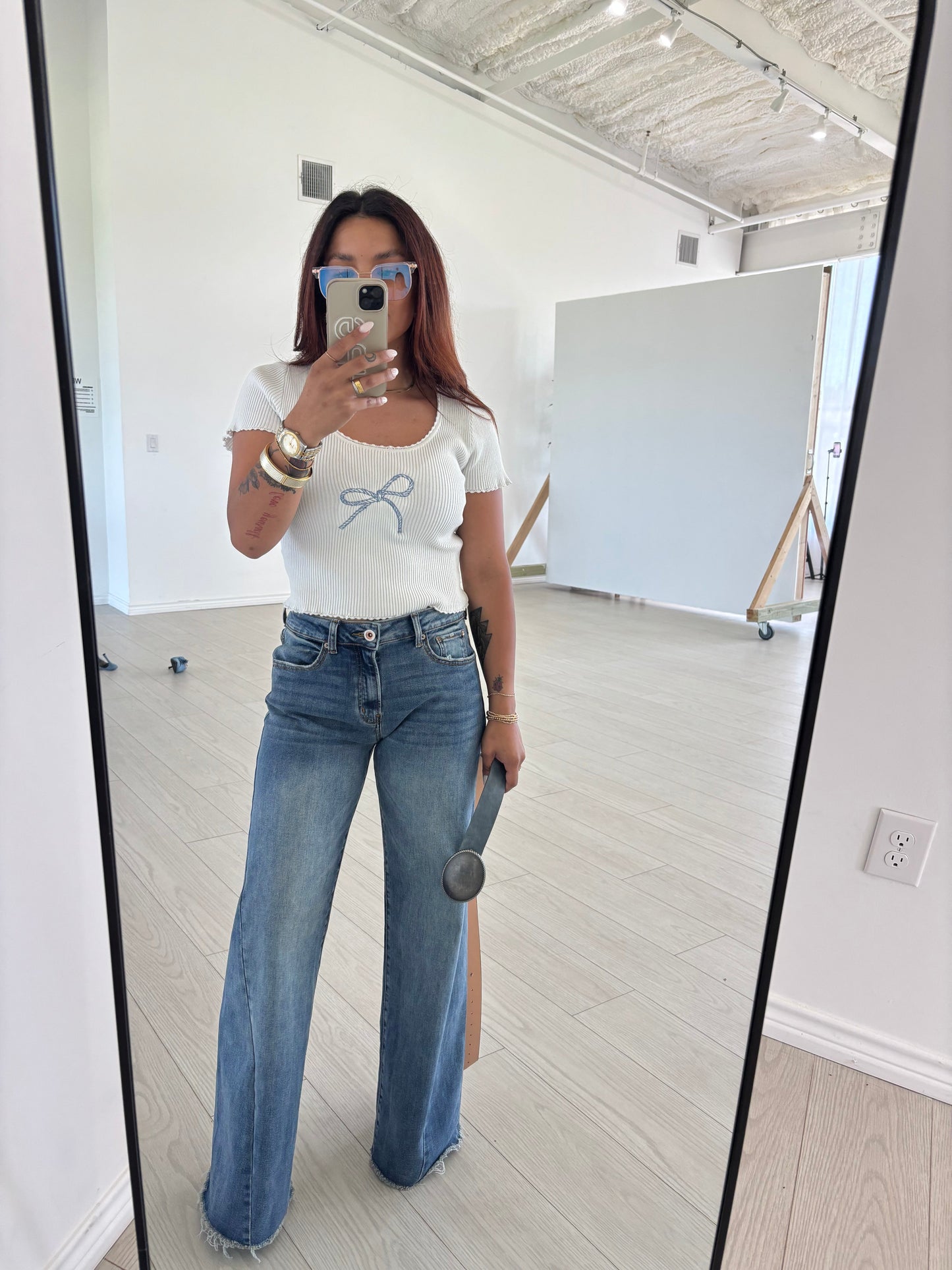 SALE The Rope Bow Top in White