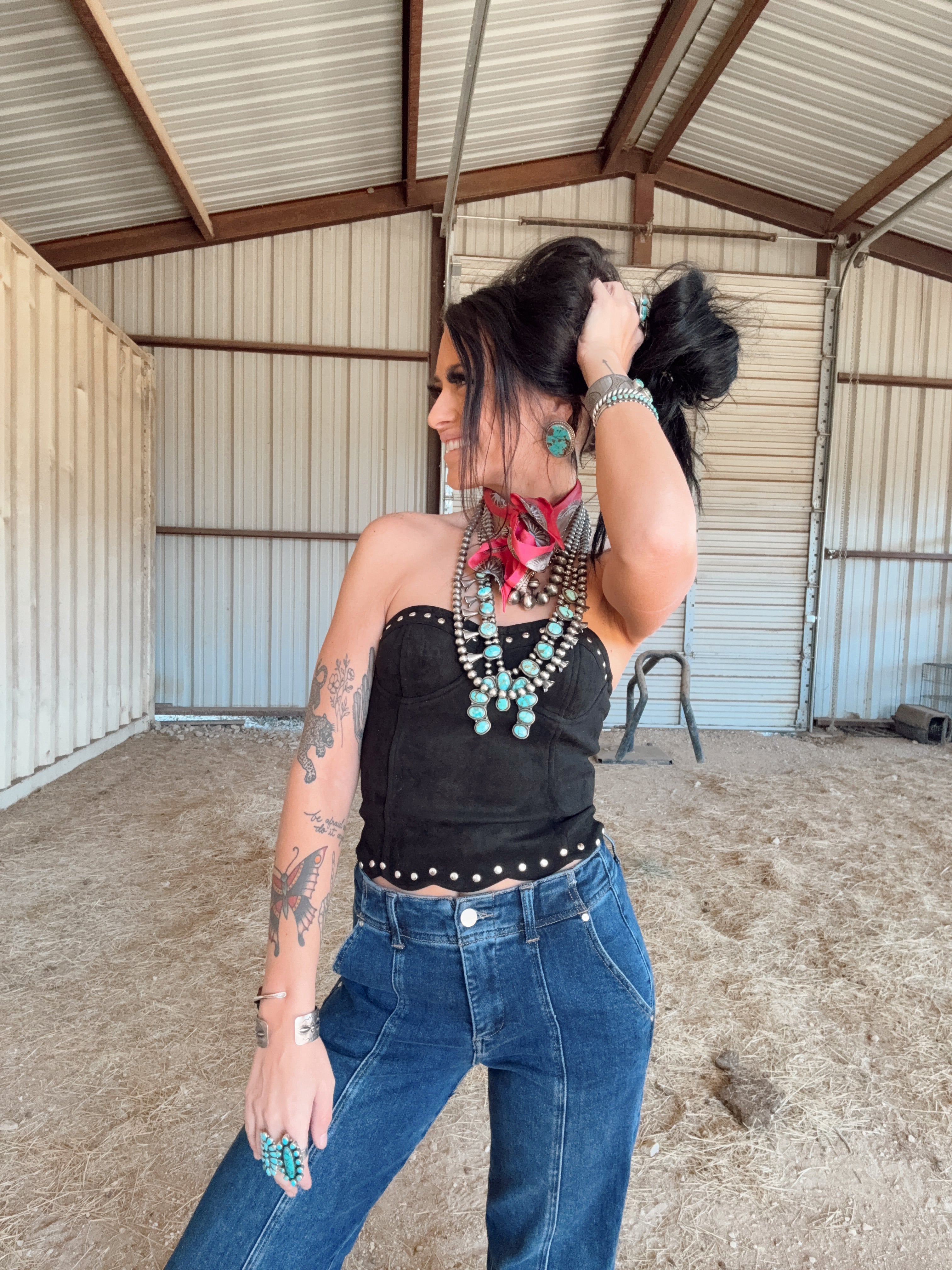 The Suede Top