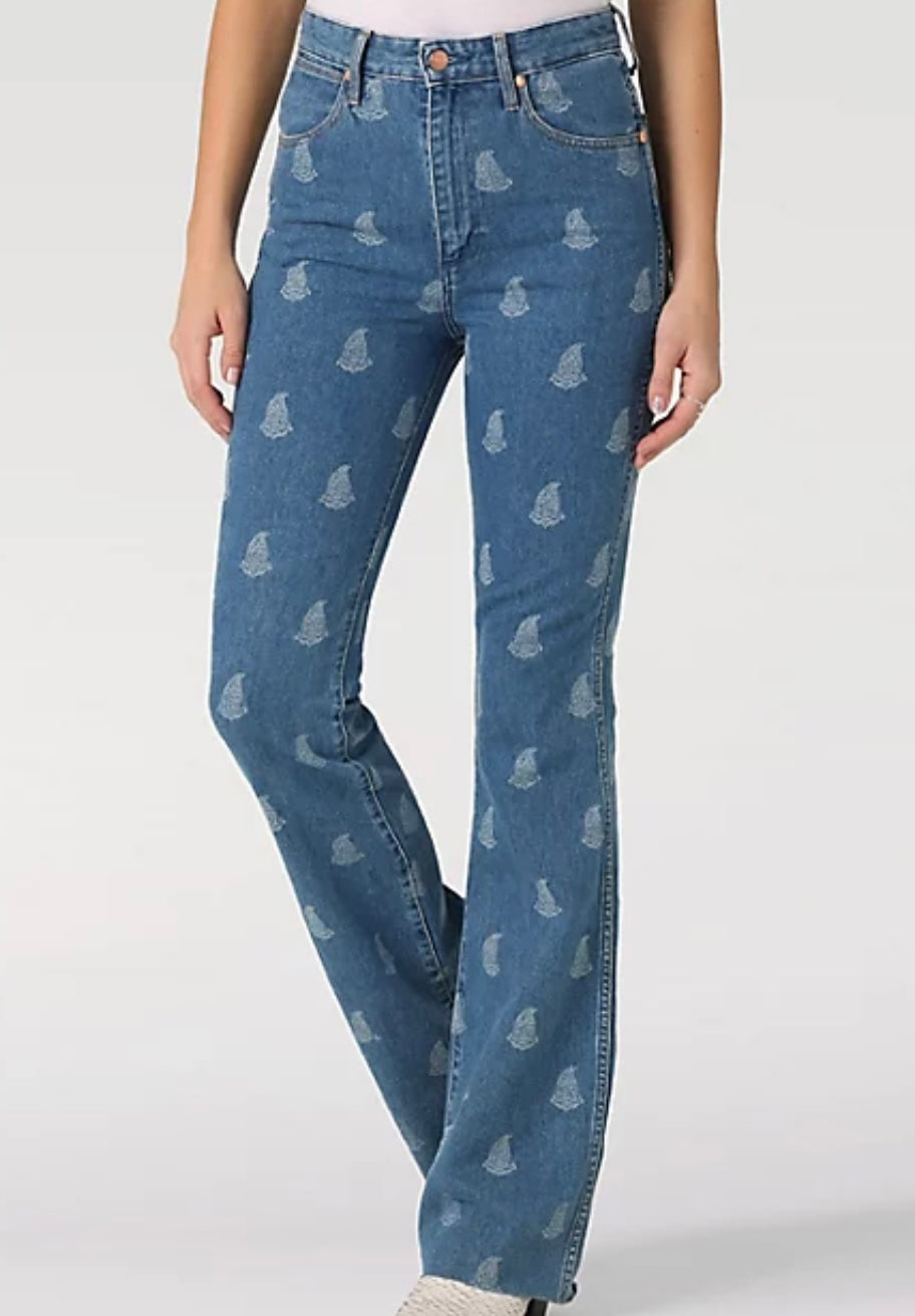 The Wrangler Westward Paisley Bootcut Jeans