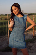 The Dallas Denim Dress-SMALL