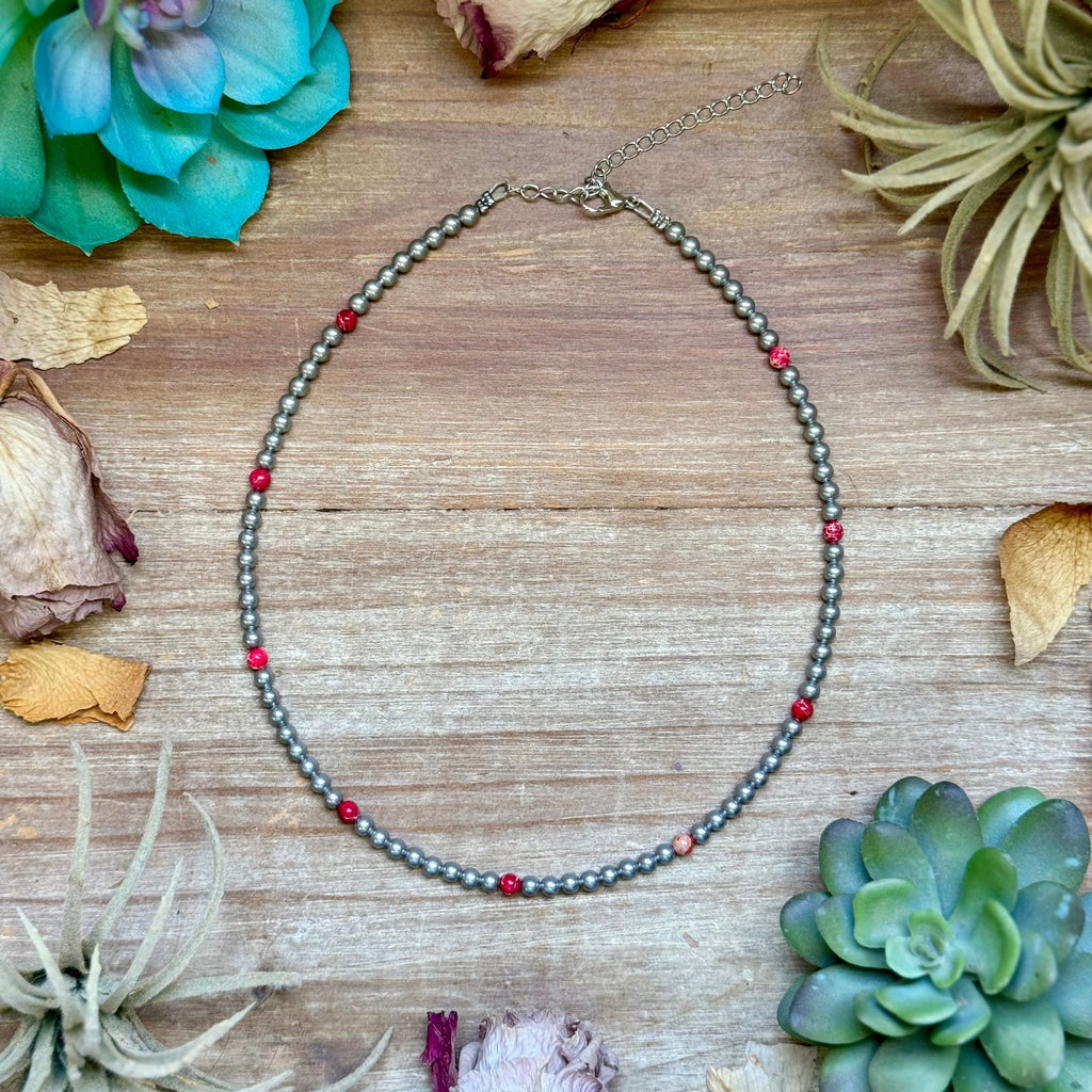 Pink Sea Sediment Necklace