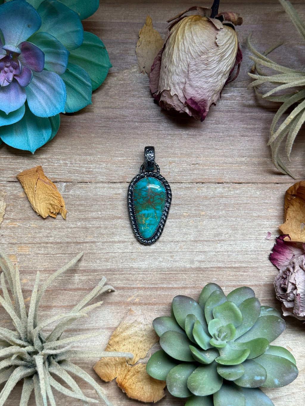 MJ Pendant - Teardrop Turquoise - Fit 6mm